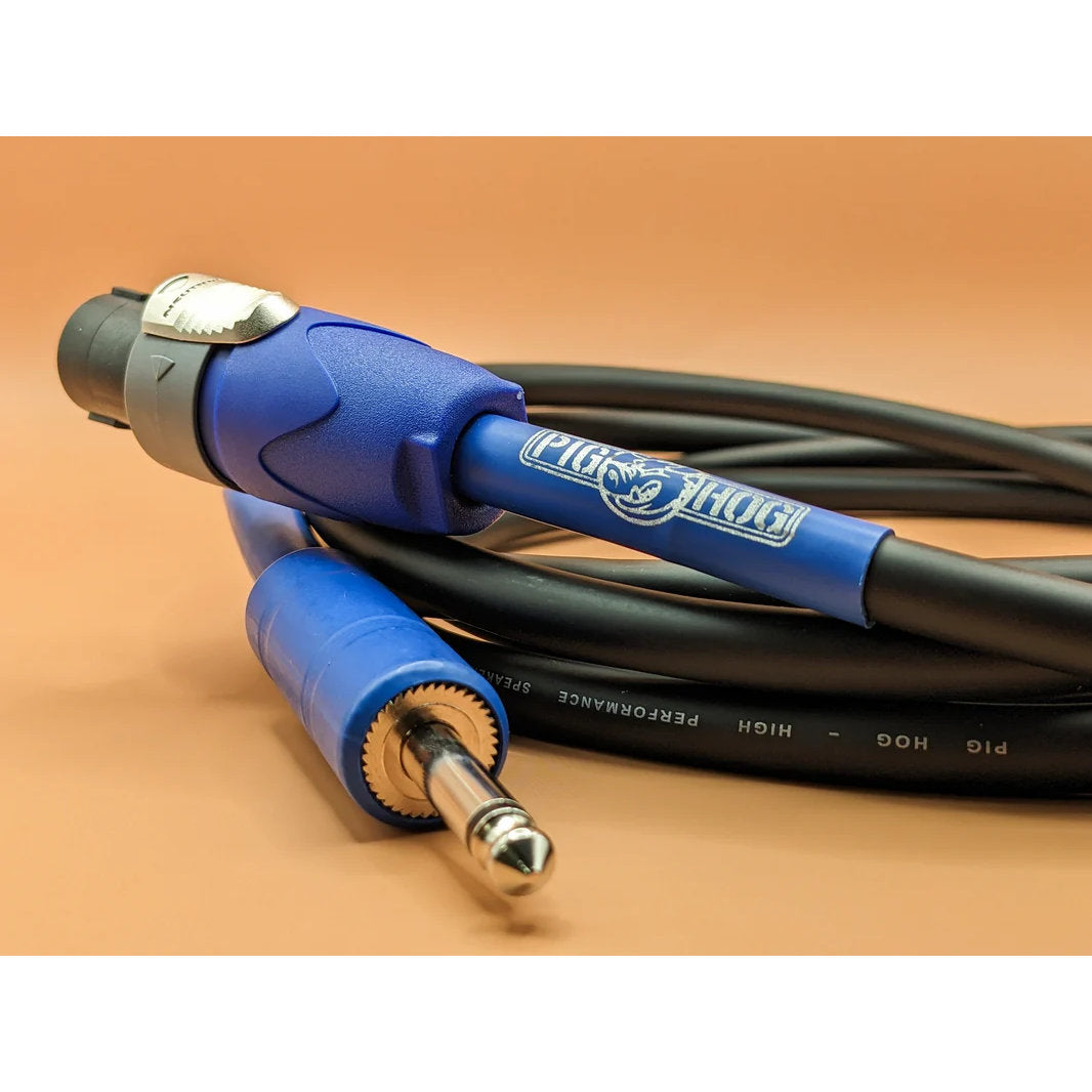 Pig Hog Speaker Cable - Speakon to 1/4 in. - 10 ft.