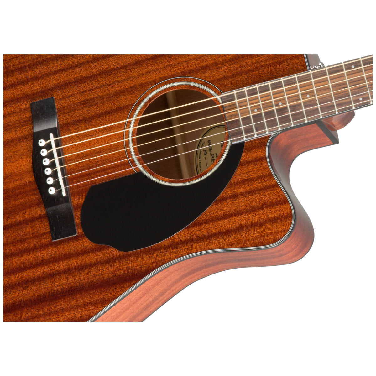 Fender CD-60SCE Solid Top Dreadnought Acoustic-Electric Guitar - All-Mahogany - Bananas at Large®