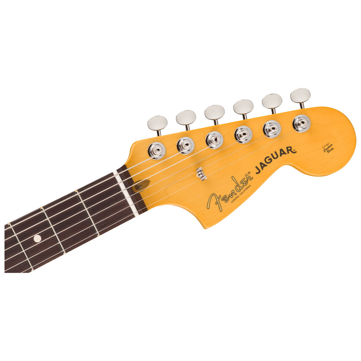 Fender American Professional Classic Jaguar® Electric Guitar - Rosewood Fingerboard - Faded Sherwood Green Metallic