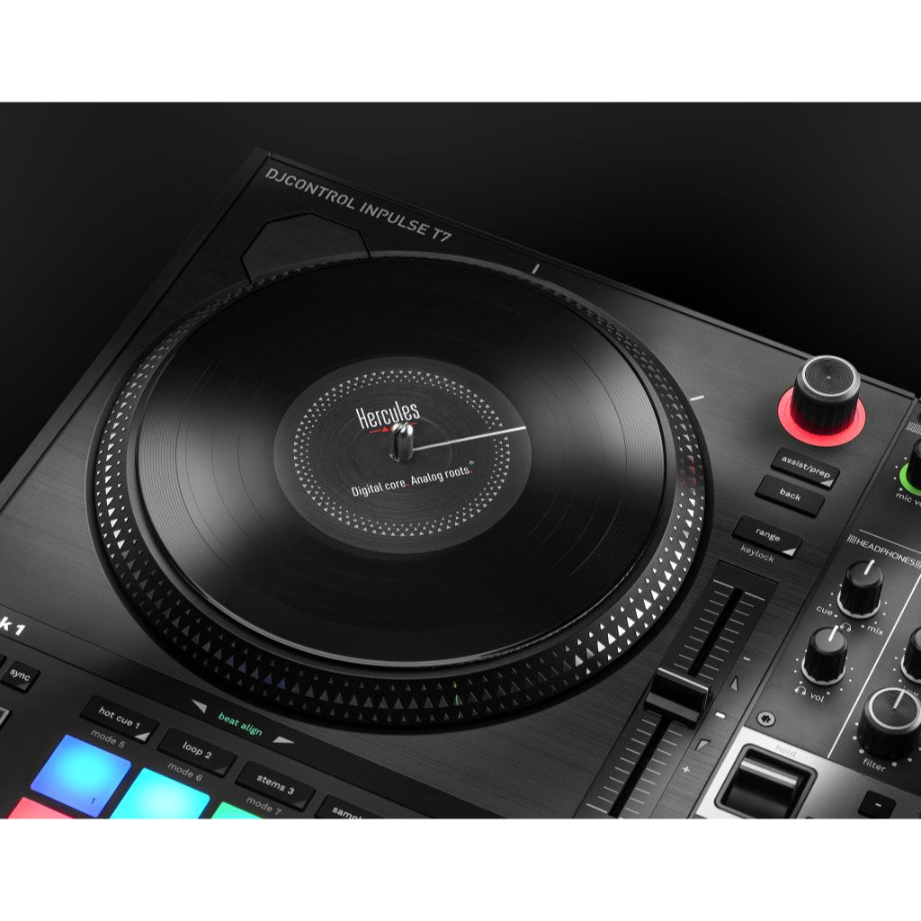 Hercules DJ DJControl Inpulse T7 2-Channel Motorized DJ Controller - Black
