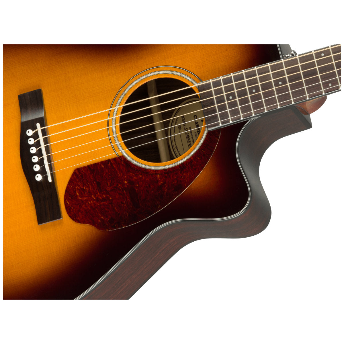 Fender CC-140SCE Concert Acoustic-Electric Guitar - Walnut Fingerboard - Sunburst - Bananas at Large®