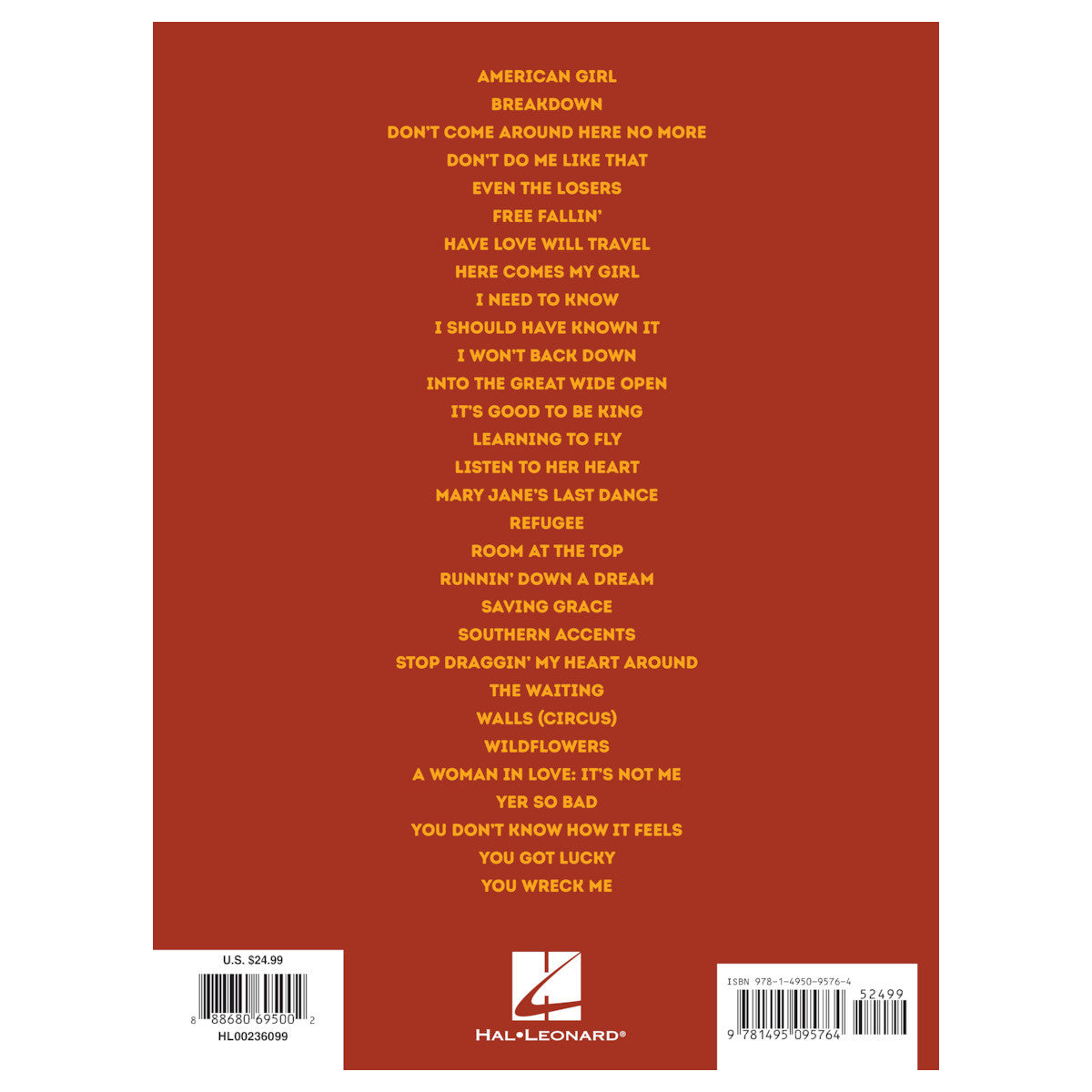 Hal Leonard  Tom Petty Sheet Music Anthology - Piano/Vocal/Guitar Artist Songbook - Softcover - Bananas at Large®