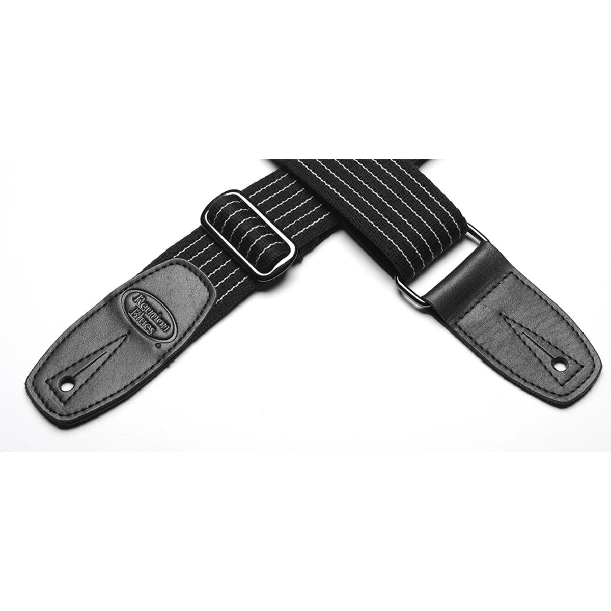 Reunion Blues Merino Wool Guitar Strap - Black Pinstripe