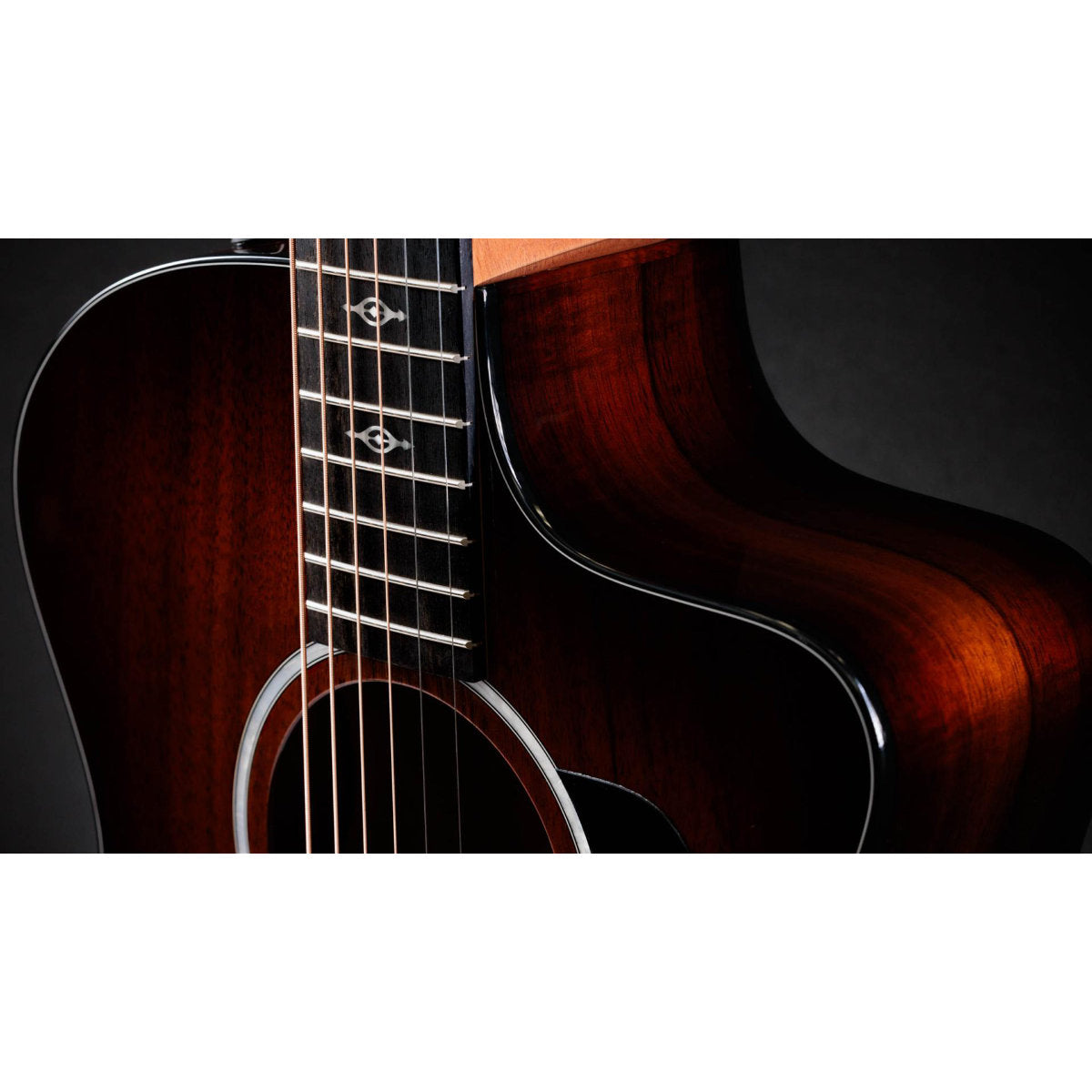 Taylor 224ce-K DLX Acoustic-Electric Guitar - Shaded Edgeburst - Bananas at Large®