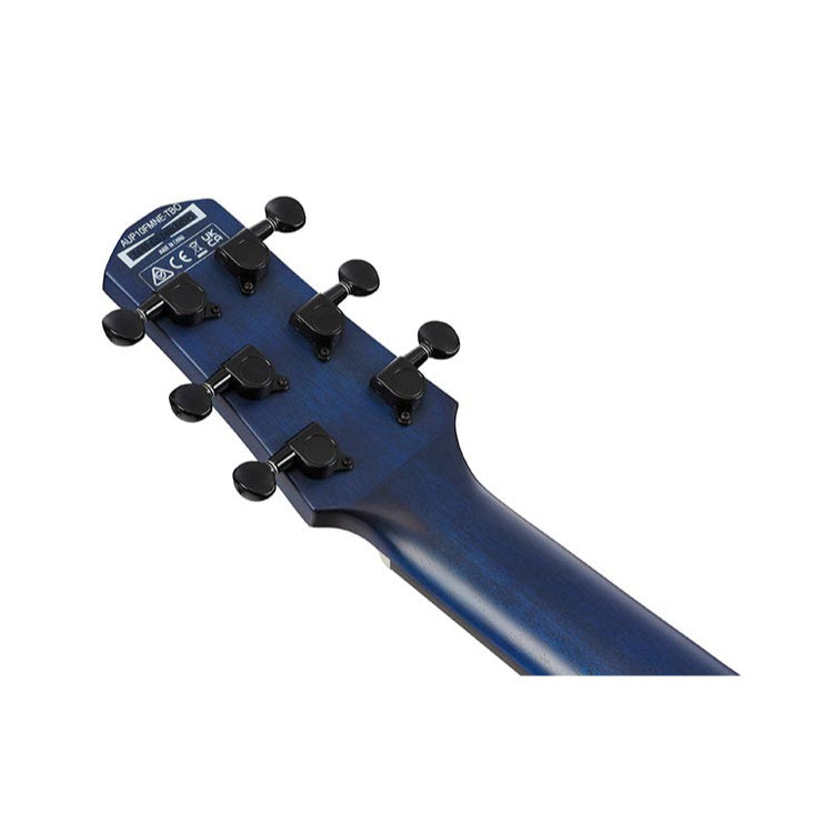 Ibanez AU Series Acoustic-Electric Ukulele - Transparent Blue Sunburst Open Pore