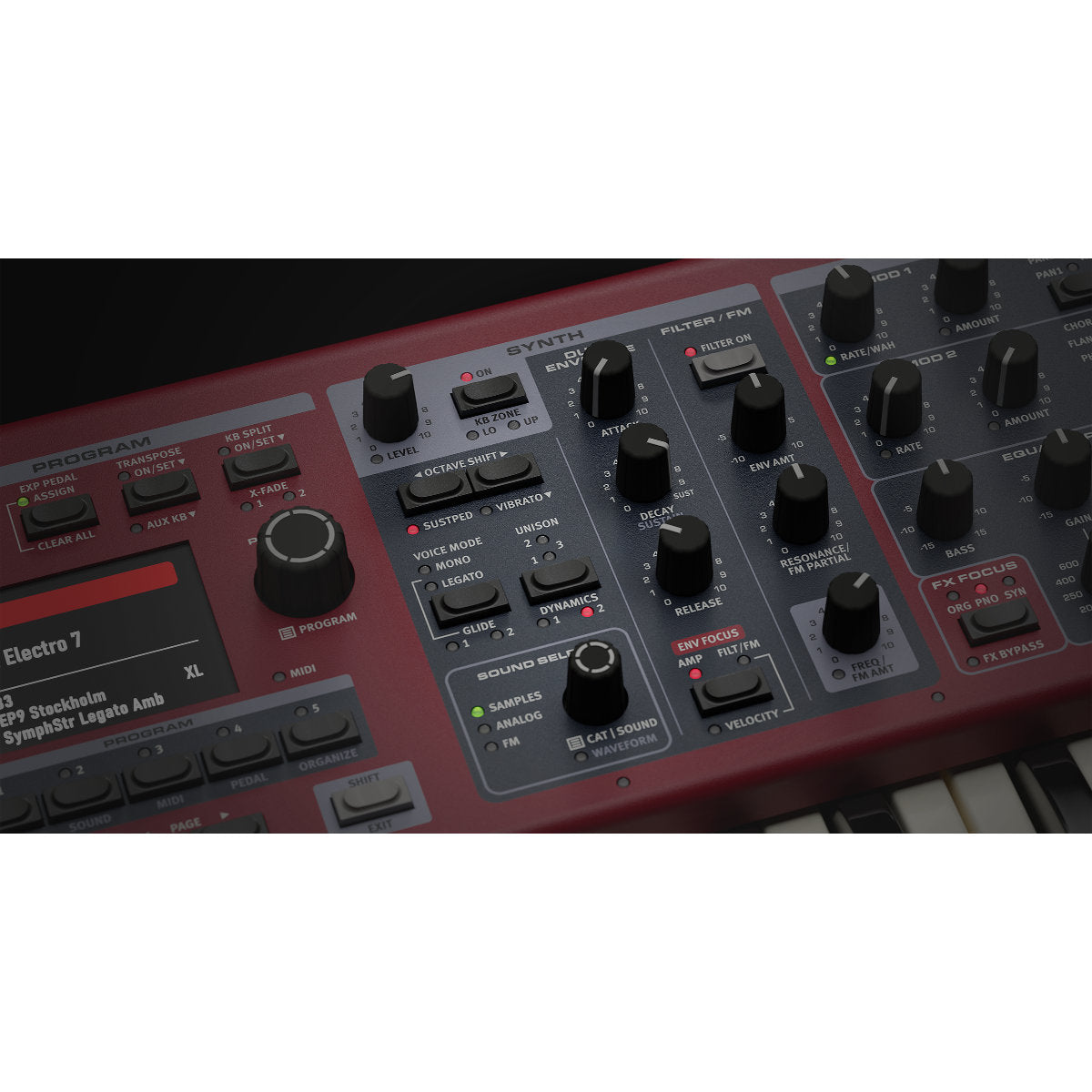 Nord Electro 7 61-Key Semi-Weighted Waterfall Portable Keyboard - Bananas at Large®