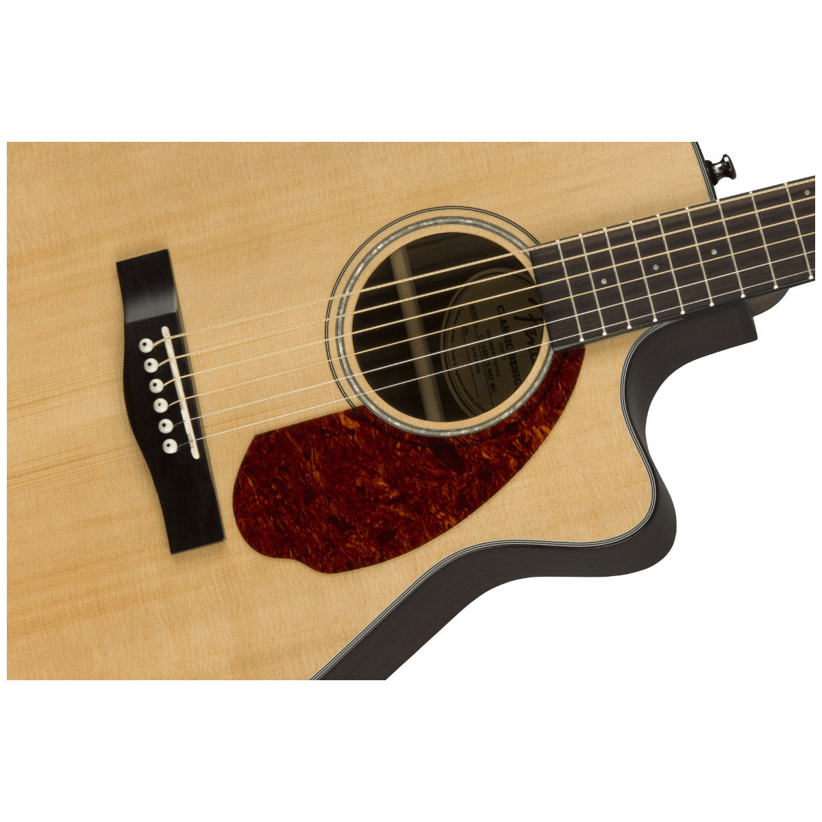 Fender CC-140SCE Concert Acoustic-Electric Guitar - Walnut Fingerboard - Natural - Bananas at Large®