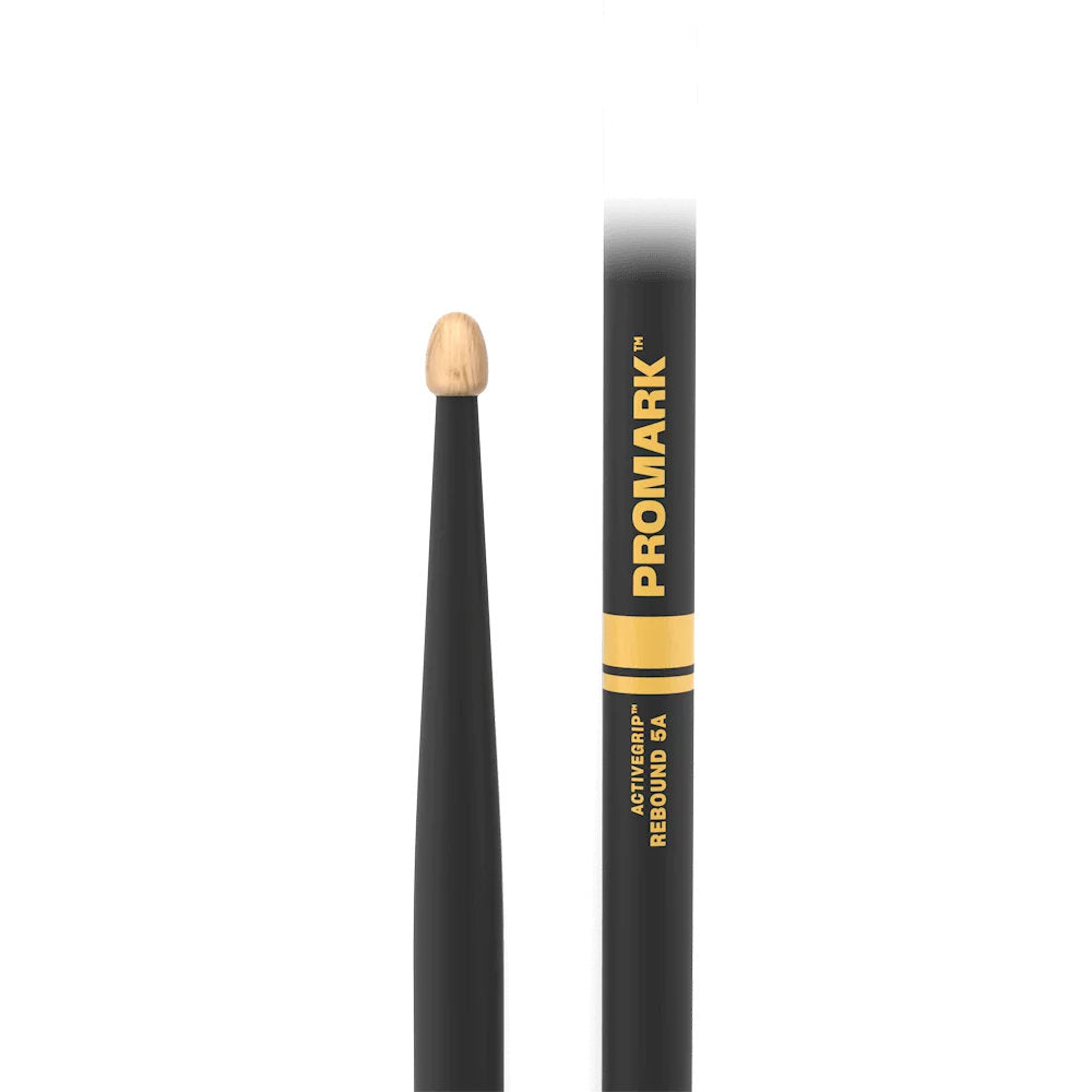 ProMark Rebound 5A ActiveGrip Hickory Drumsticks - Acorn Wood Tip - 2 Pack