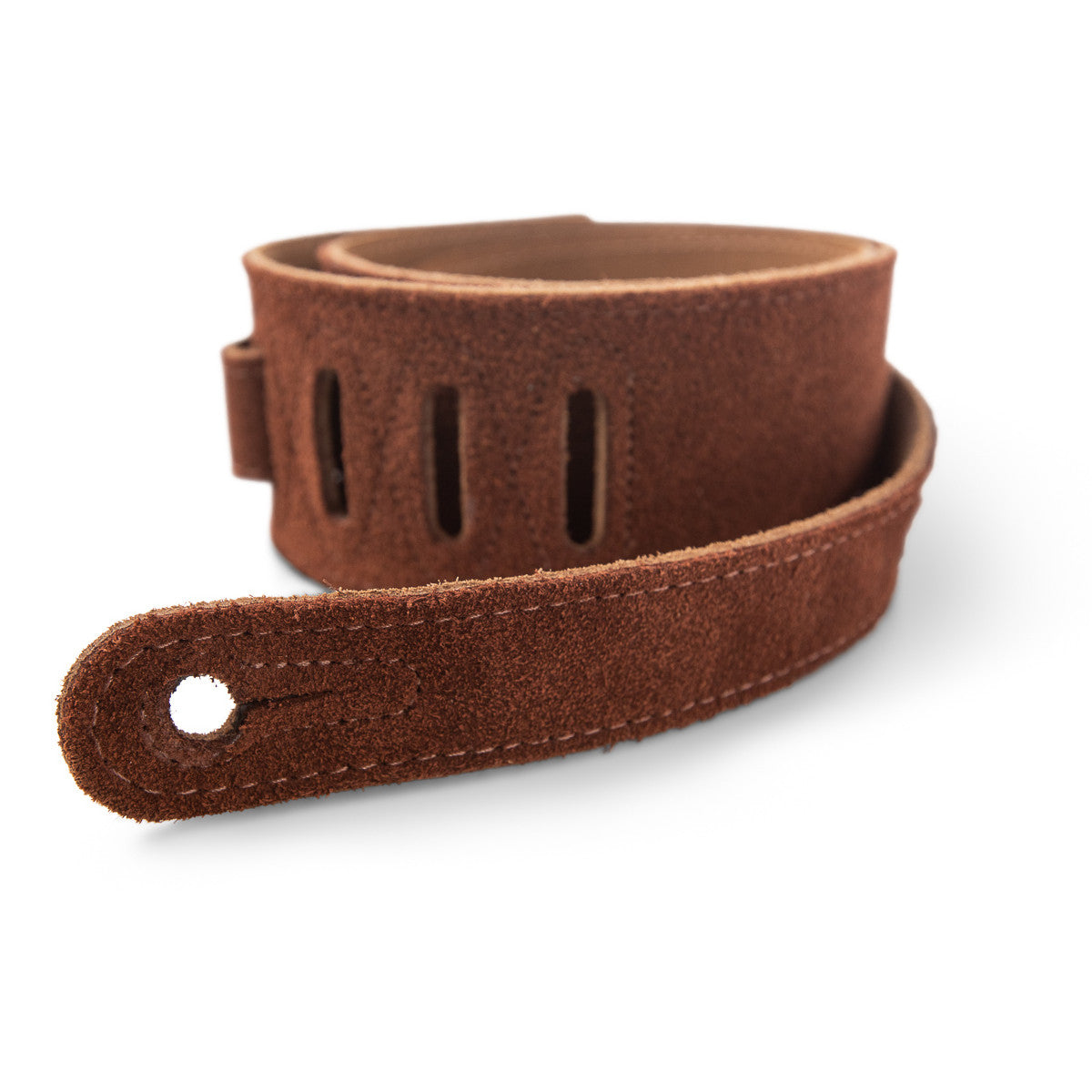 Taylor Embroidered Suede 2.5 in. Guitar Strap - Chocolate Brown - Bananas at Large®