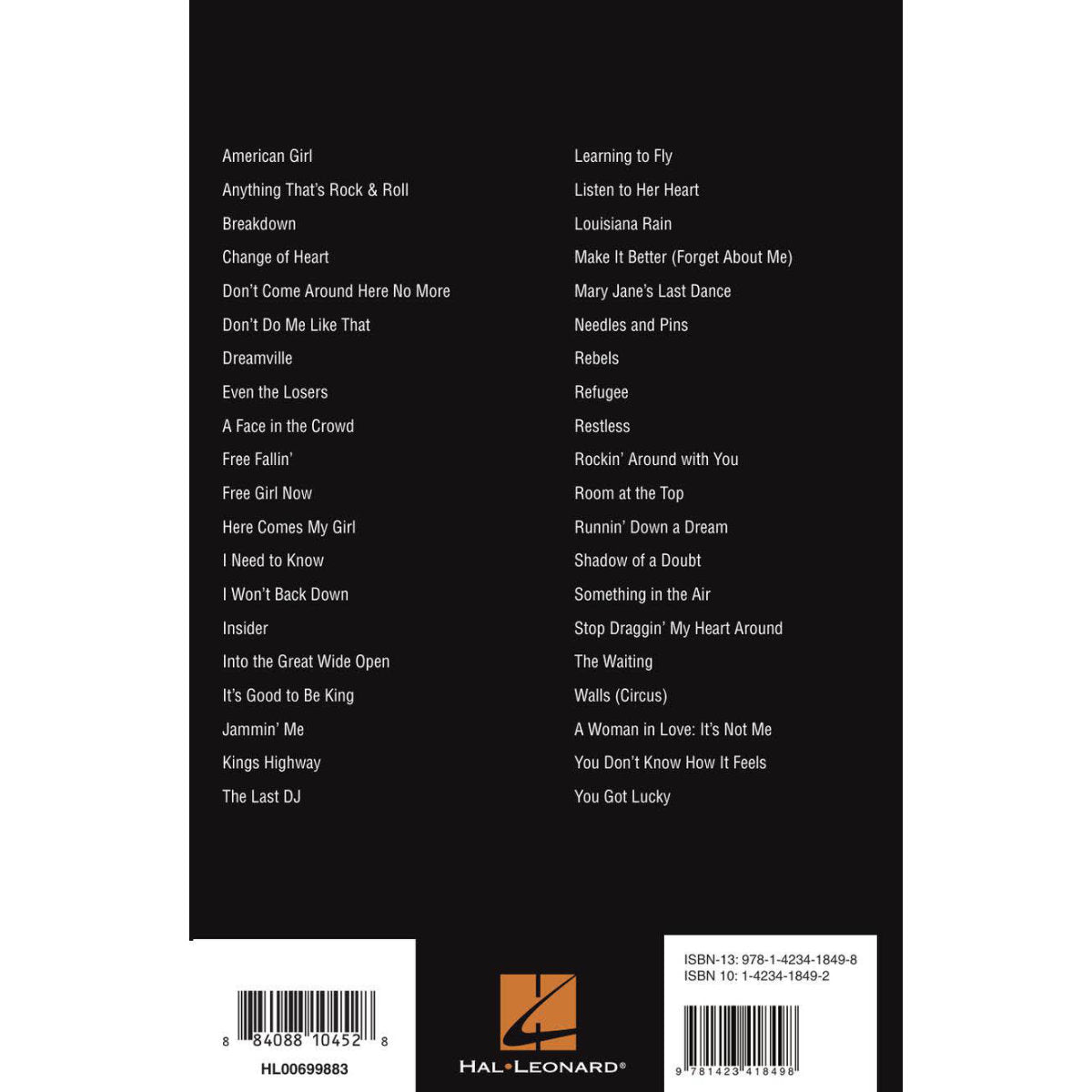 Hal Leonard Tom Petty Guitar Chord Songbook - Softcover - Bananas at Large®