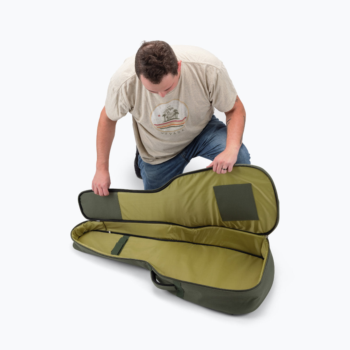 On-Stage Adventure Series Acoustic Guitar Gig Bag - Green