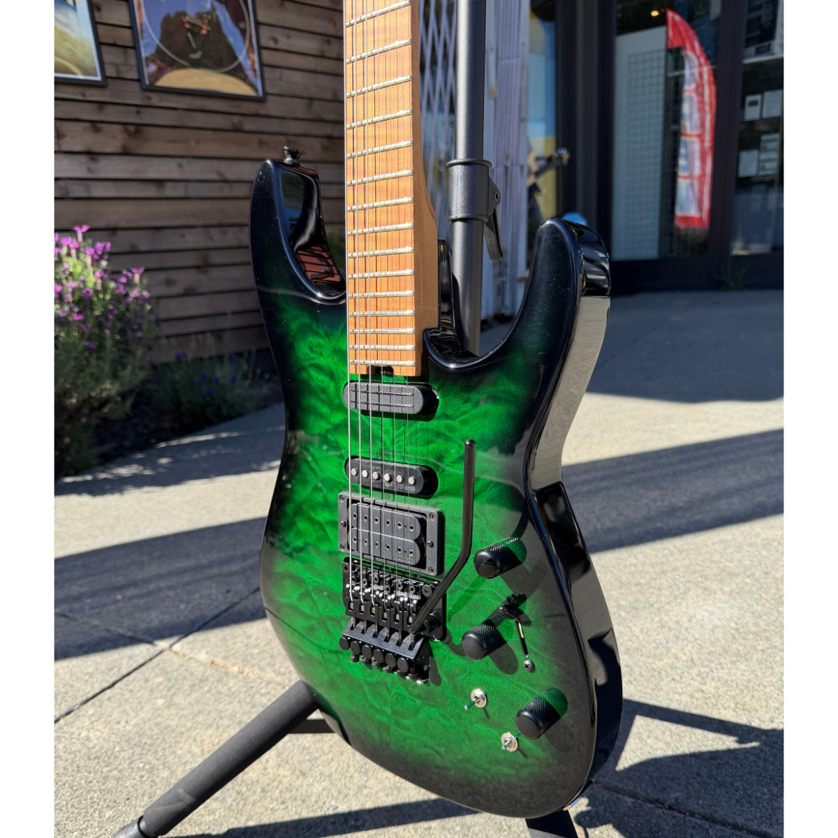 Jackson Custom Shop USA #508 Hand-Selected Bananas At Large Exclusive Special Edition PC1 Electric Guitar - Trans Green Burst
