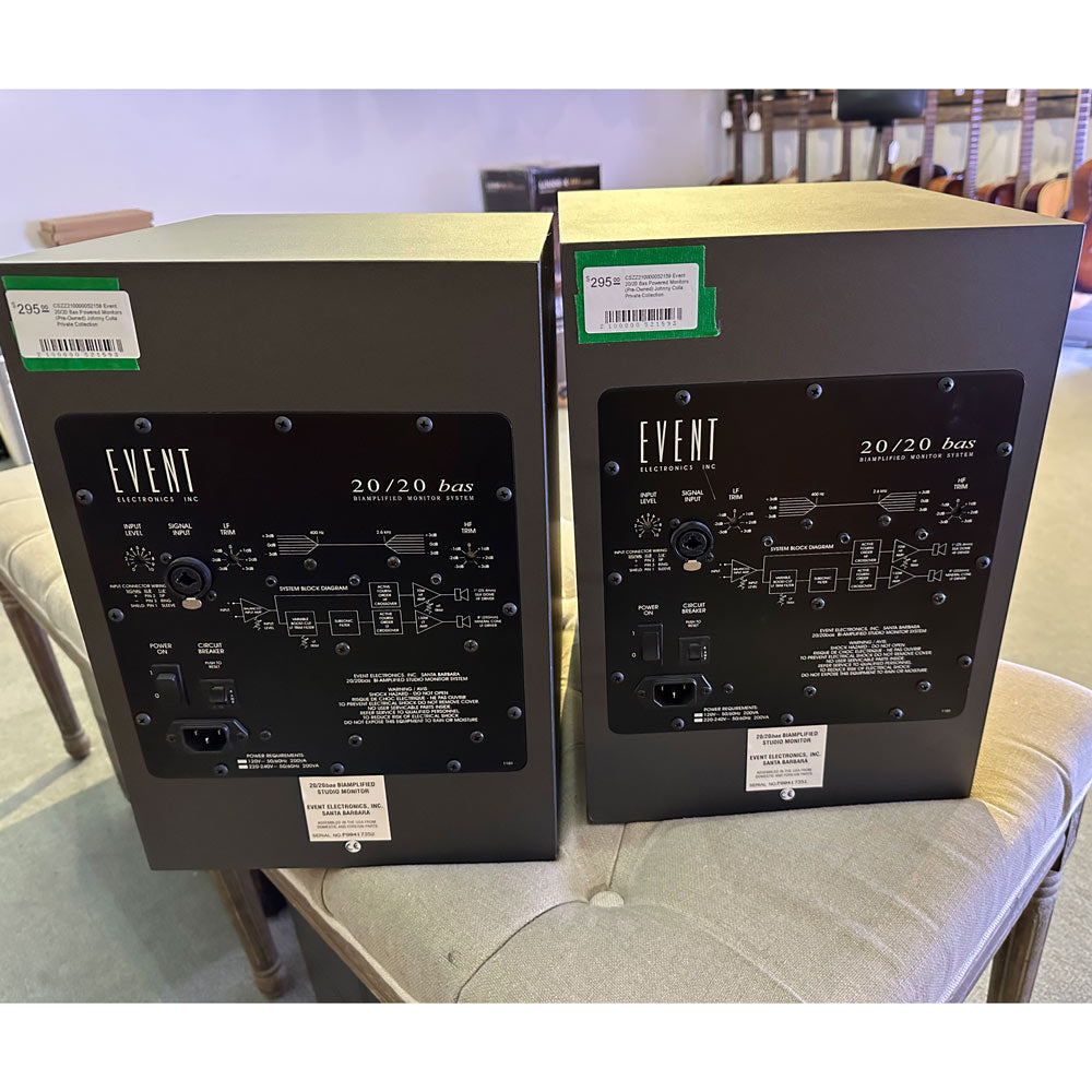 Event 20/20 Bas Powered Monitors (Pre-Owned) (Johhny Colla Private Collection)