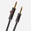D'Addario Circuit Breaker Instrument Cable with Latching Cut-Off Switch - Straight Plug - 15 ft.