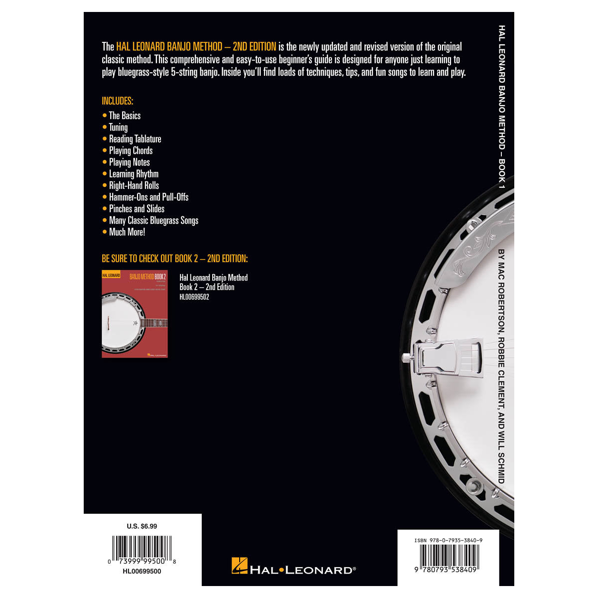 Hal Leonard Banjo Method – Book 1 – 2nd Edition for 5-String Banjo - Softcover