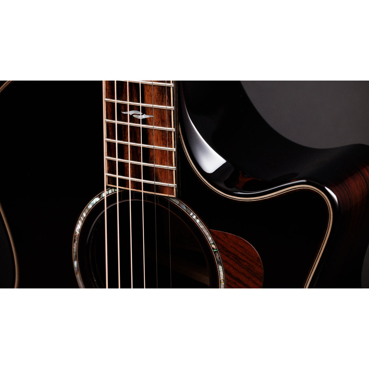 Taylor Next-Gen Builder's Edition 814ce Blacktop Grand Auditorium Acoustic-Electric Guitar - Indian Rosewood/Adirondack Spruce