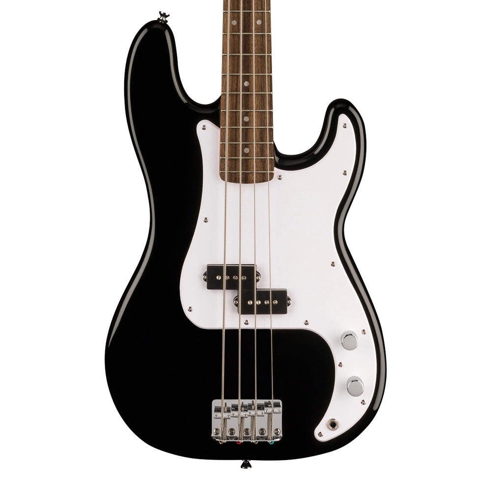 Squier Sonic Precision Electric Bass - Black with Laurel Fingerboard & White Pickguard
