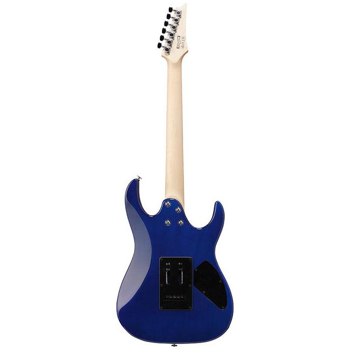 Ibanez GRX70QAL Left-Handed Quilt Top Electric Guitar - Transparent Blue Burst