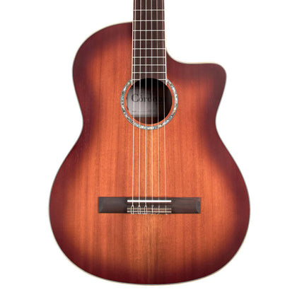 Cordoba C4-CE Solid African Mahogany Top Acoustic-Electric Cutaway Nylon String Guitar w/ Fishman Presys VT Pickup System