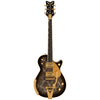 Gretsch G6134TG Limited-Edition Paisley Penguin Electric Guitar - Blackburst over Black and Silver Paisley Sparkle w/ Case