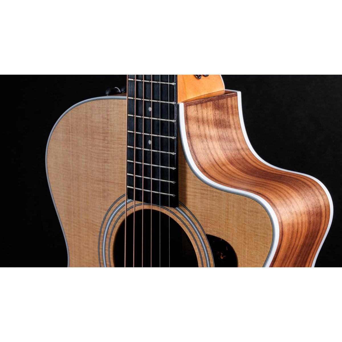 Taylor 212ce Acoustic-Electric Guitar - Solid Spruce Top - Walnut Back and Sides - Matte Finish