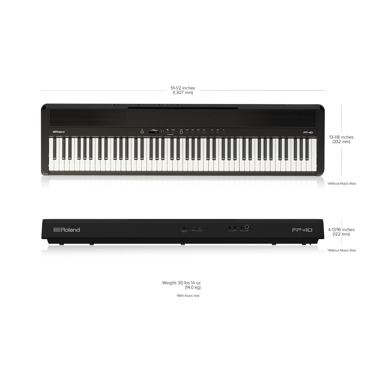 Roland FP-40 Digital Piano - Black