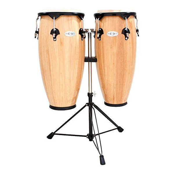 Toca Percussion Synergy Series Wood Conga Set with Stand - Natural
