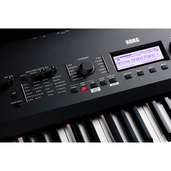 Korg Kross 2-88-MB 88-Key Synthesizer Workstation - Super Matte Black