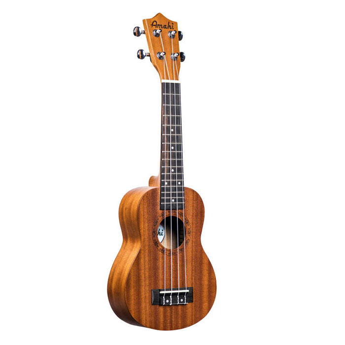 Amahi UK210S Traditional Shape Soprano Ukulele with Gig Bag