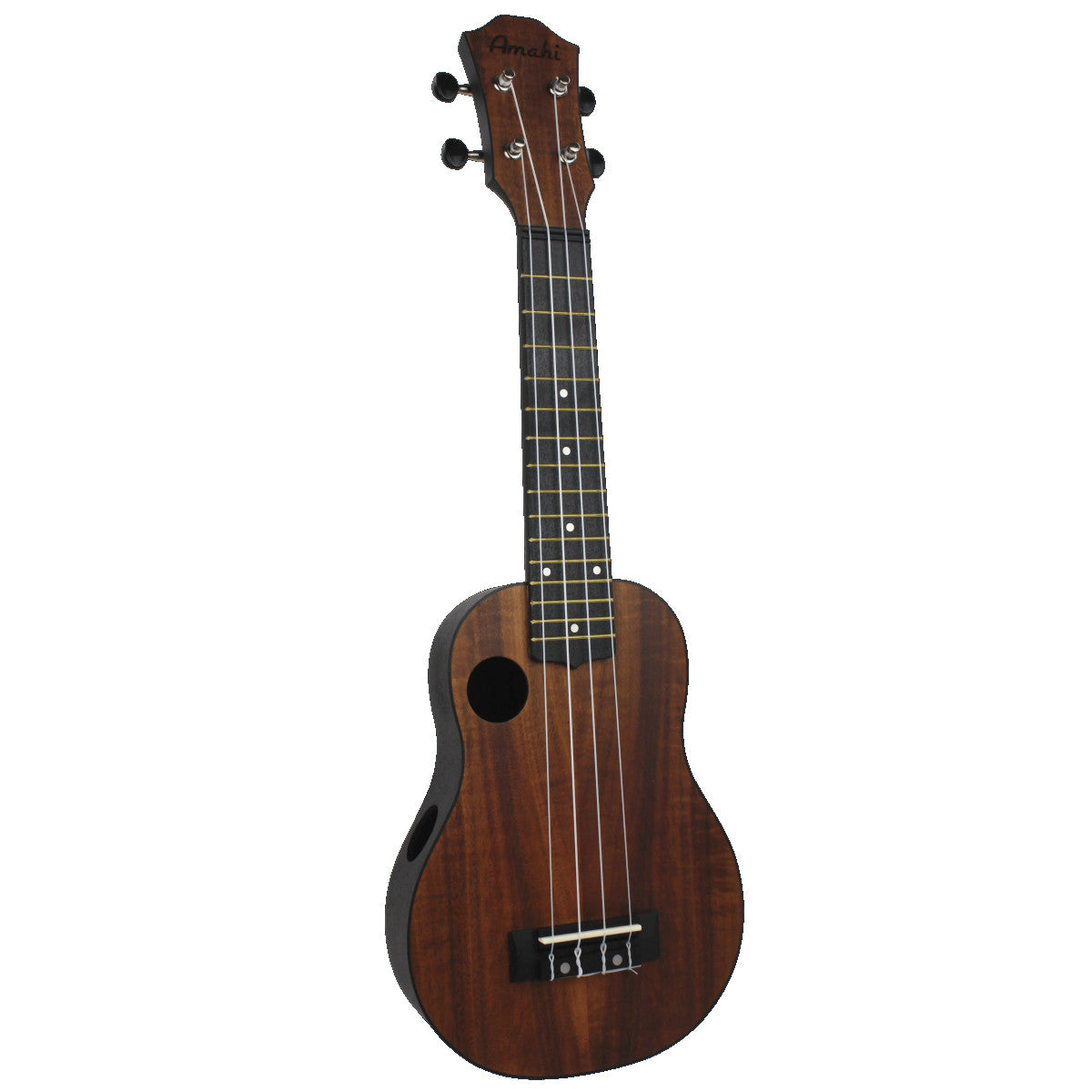 Amahi HCLF660 Koa Top Soprano Ukulele w/ Gig Bag