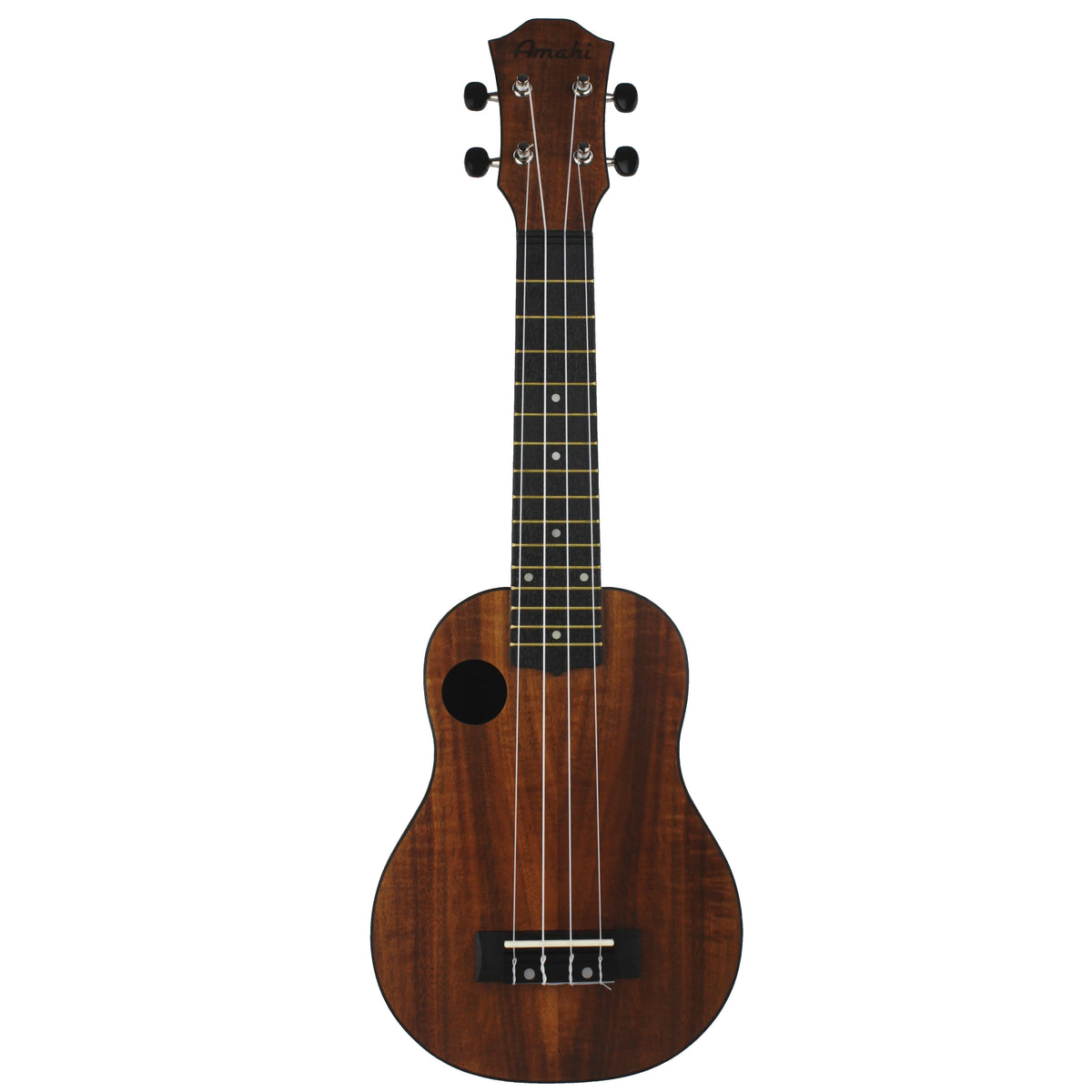 Amahi HCLF660 Koa Top Soprano Ukulele w/ Gig Bag
