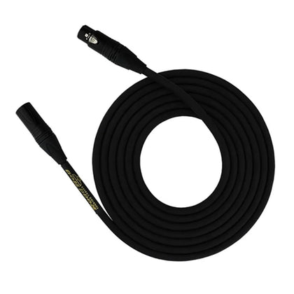 RoadHog Pro Mic Cable Neutrik Black Connectors with Gold Contacts - 30 ft.