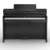 Roland HP-704 Digital Upright Piano with Stand - Charcoal Black