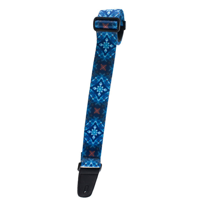 Henry Heller Artist Series Sublimination Guitar Strap - Blue Kaleidoscope