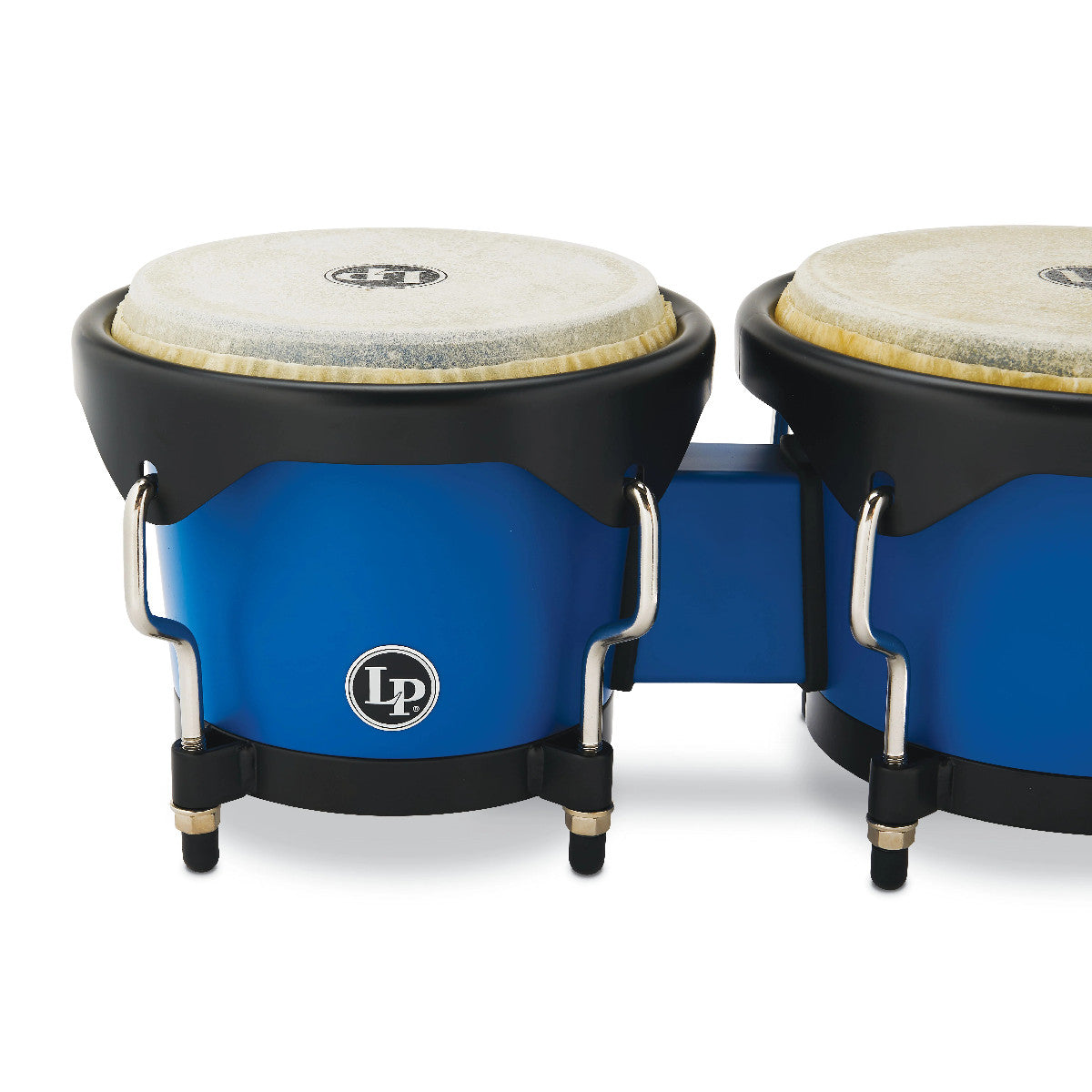 Latin Percussion Discovery 6-1/4 in. & 7-1/4 in. Bongo Set - Race Car Blue w/ Black Hardware