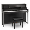 Roland LX-705 Digital Upright Piano with Stand and Bench - Charcoal Black