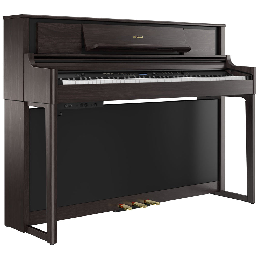 Roland LX-705 Digital Upright Piano with Stand and Bench - Dark Rosewood