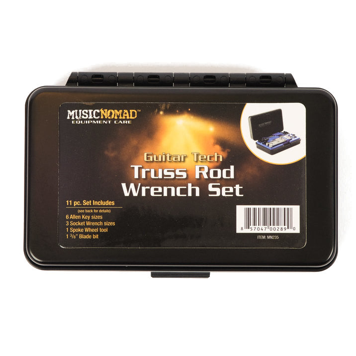 MusicNomad Premium Guitar Tech Truss Rod Wrench Set - 11 pcs