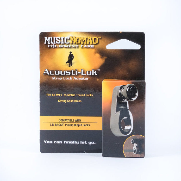 MusicNomad MN271 Acousti-Lok Strap Lock Adapter for Metric Output Jacks - Bananas at Large®