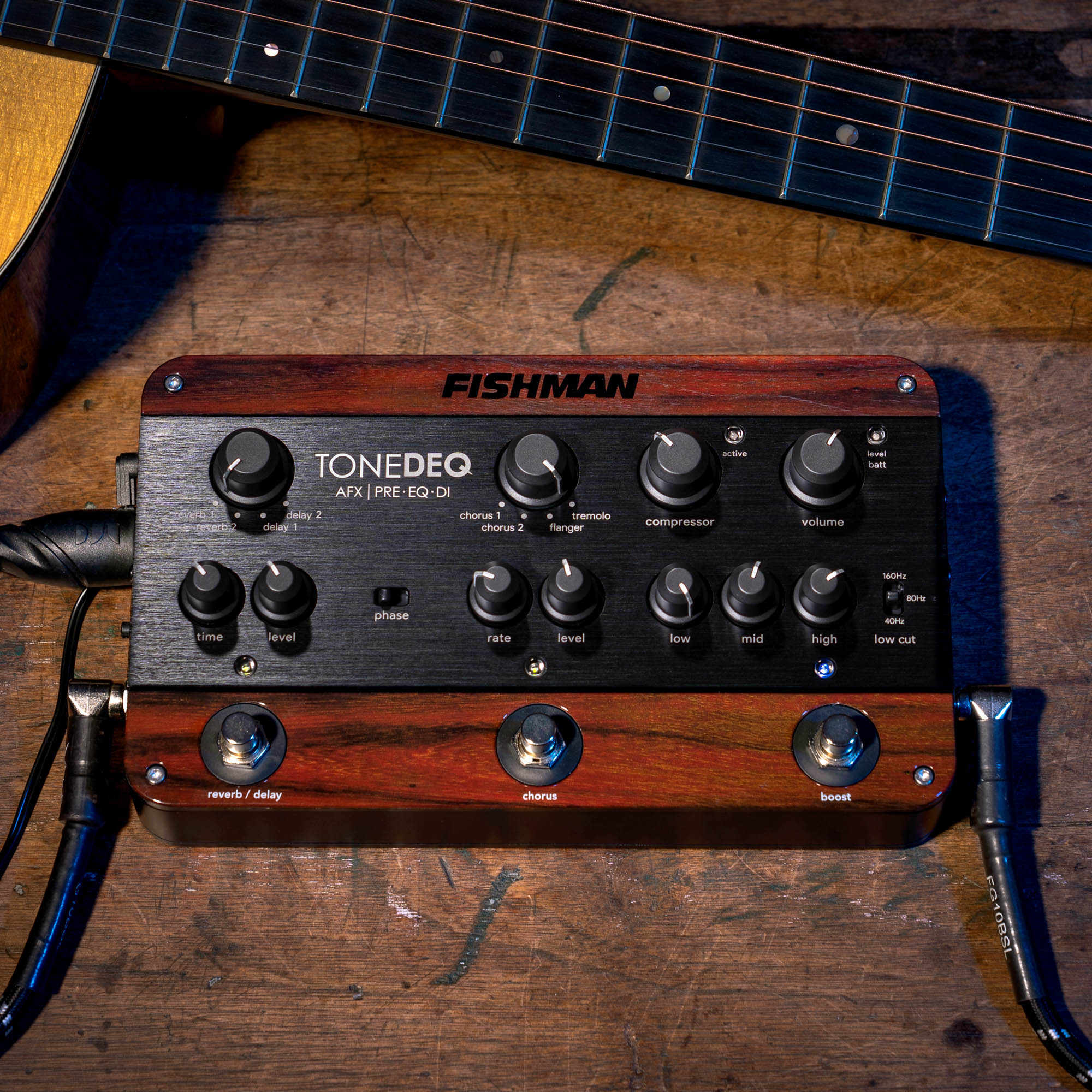 Fishman ToneDEQ Acoustic Multi-Effects Preamp Pedal – Bananas At Large Inc.® Musical Instruments & Pro Audio