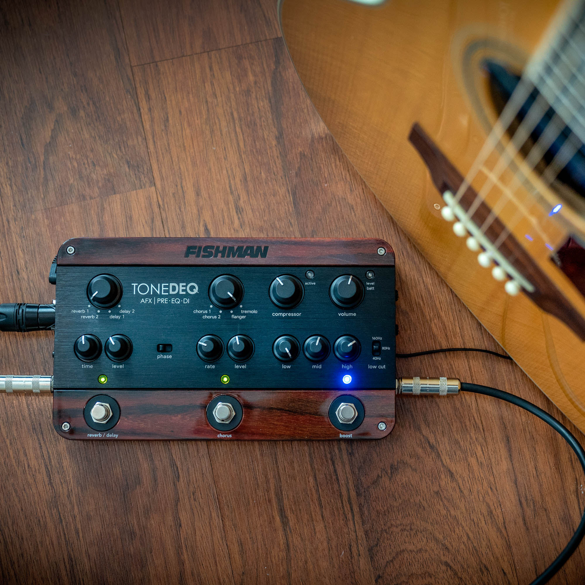 acoustic guitar multi effects pedals Fishman ToneDEQ Acoustic Multi-Effects Preamp Pedal – Bananas At Large Inc.® Musical Instruments & Pro Audio