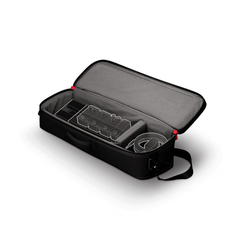 D'Addario XPND Backline Transporters Single Row Pedalboard Transporter Case