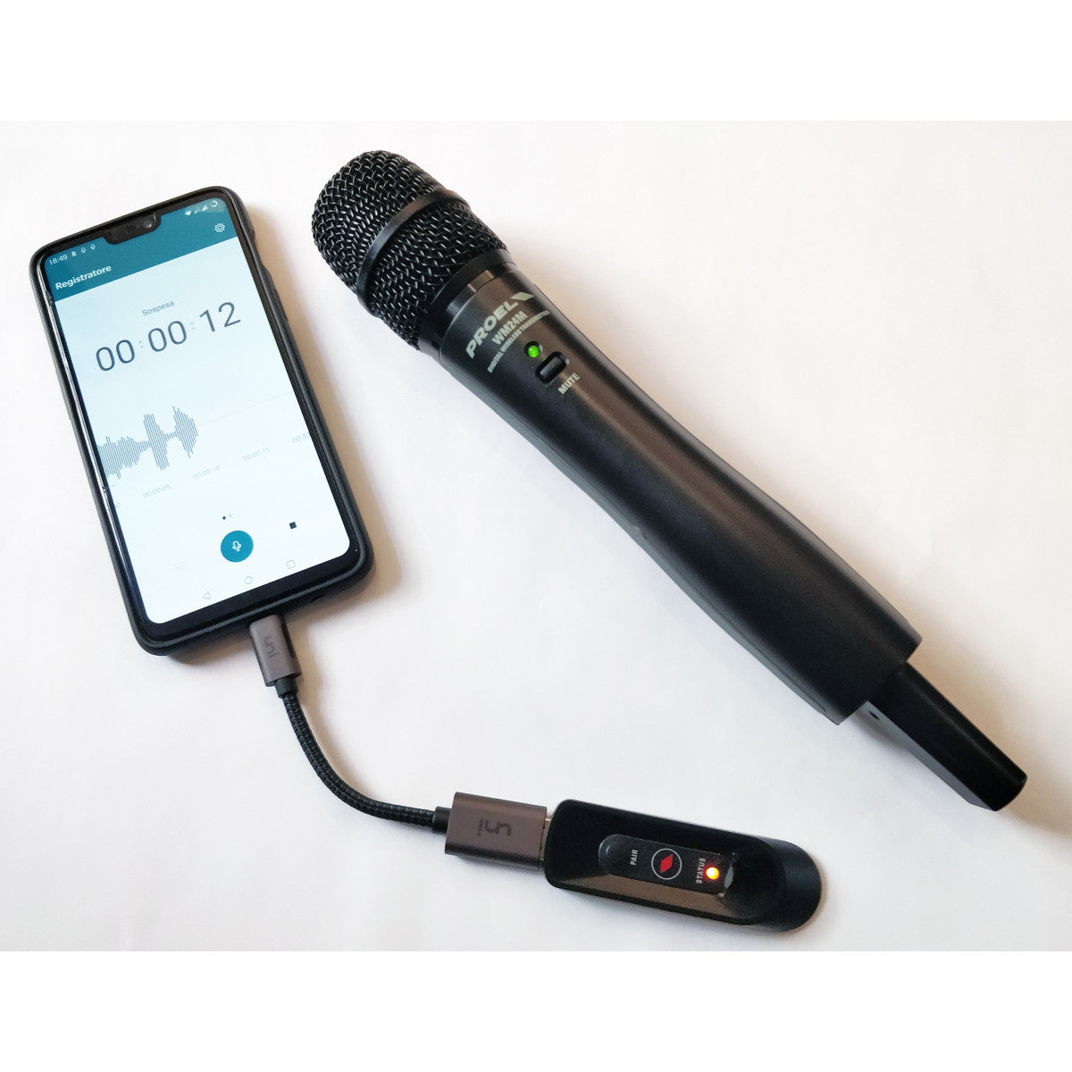 Proel U24B 2.4GHZ USB Wireless Bodypack Microphone System