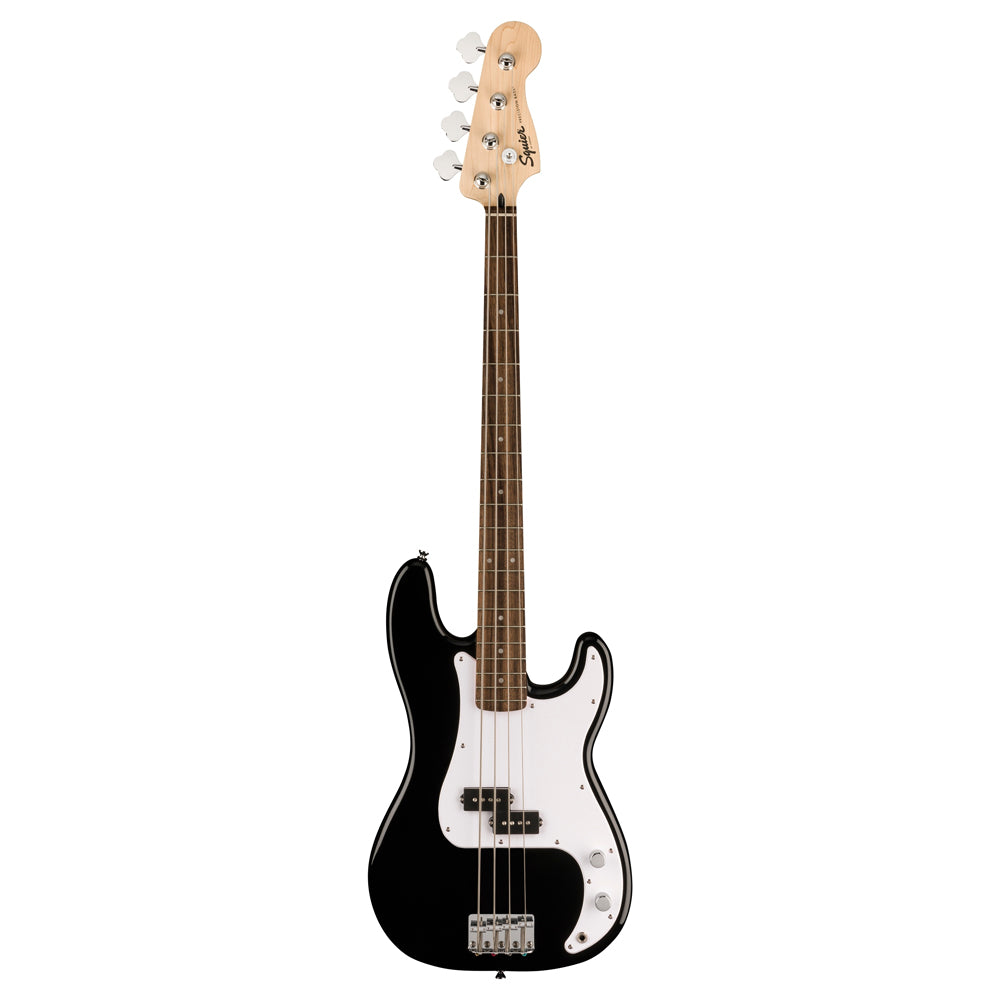 Squier Sonic Precision Electric Bass - Black with Laurel Fingerboard & White Pickguard