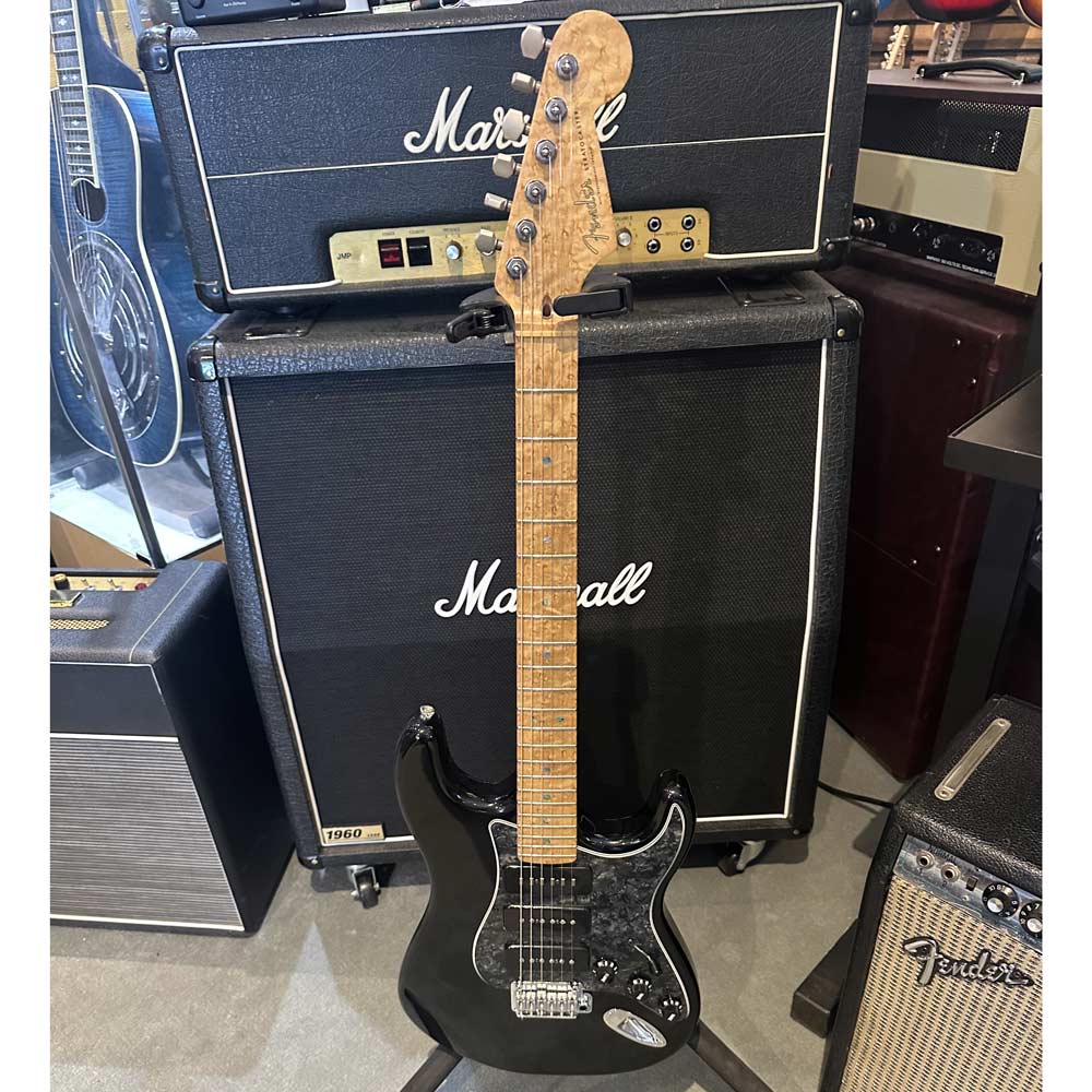 Custom S-Style Electric Guitar w/ P-90s - Piezo Bridge - Birds Eye Maple Neck - Hard Case (Pre-Owned)