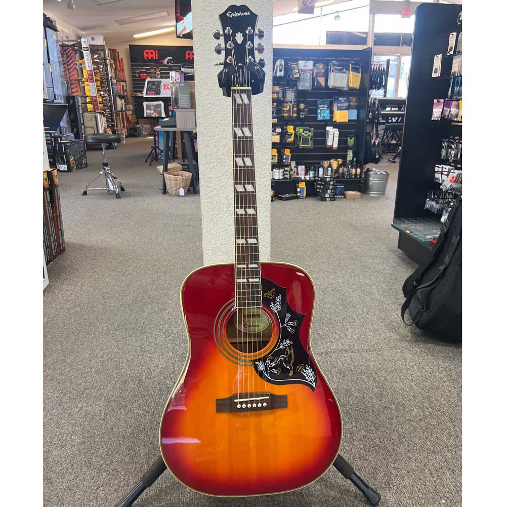 Epiphone Hummingbird Acoustic Guitar w/ Gig Bag - Heritage Cherry Sunburst (Pre-Owned)