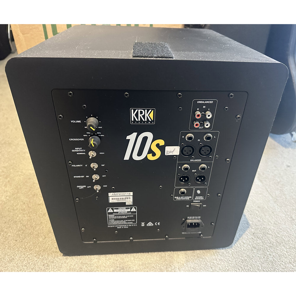 KRK 10s 10 in. Powered Studio Subwoofer (Pre-Owned)
