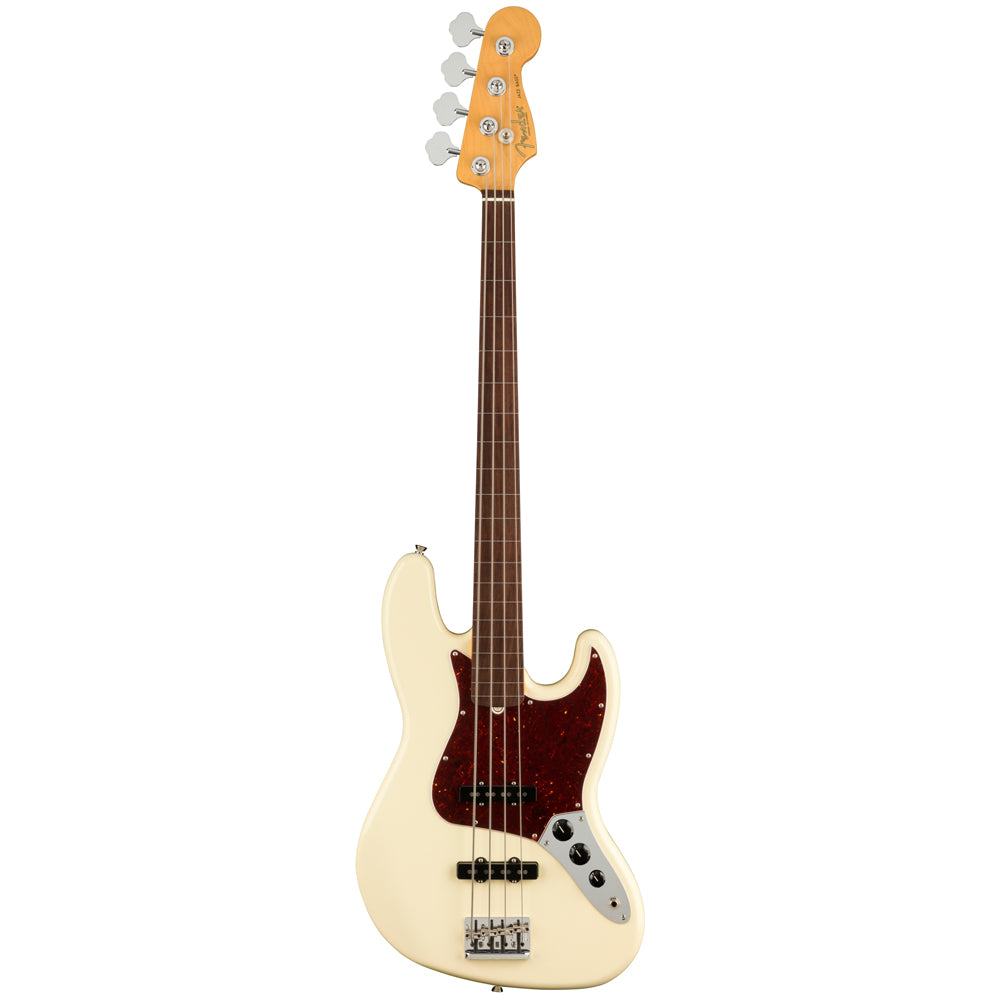 Fender American Professional II Jazz Bass Fretless - Rosewood Fingerboard - Olympic White