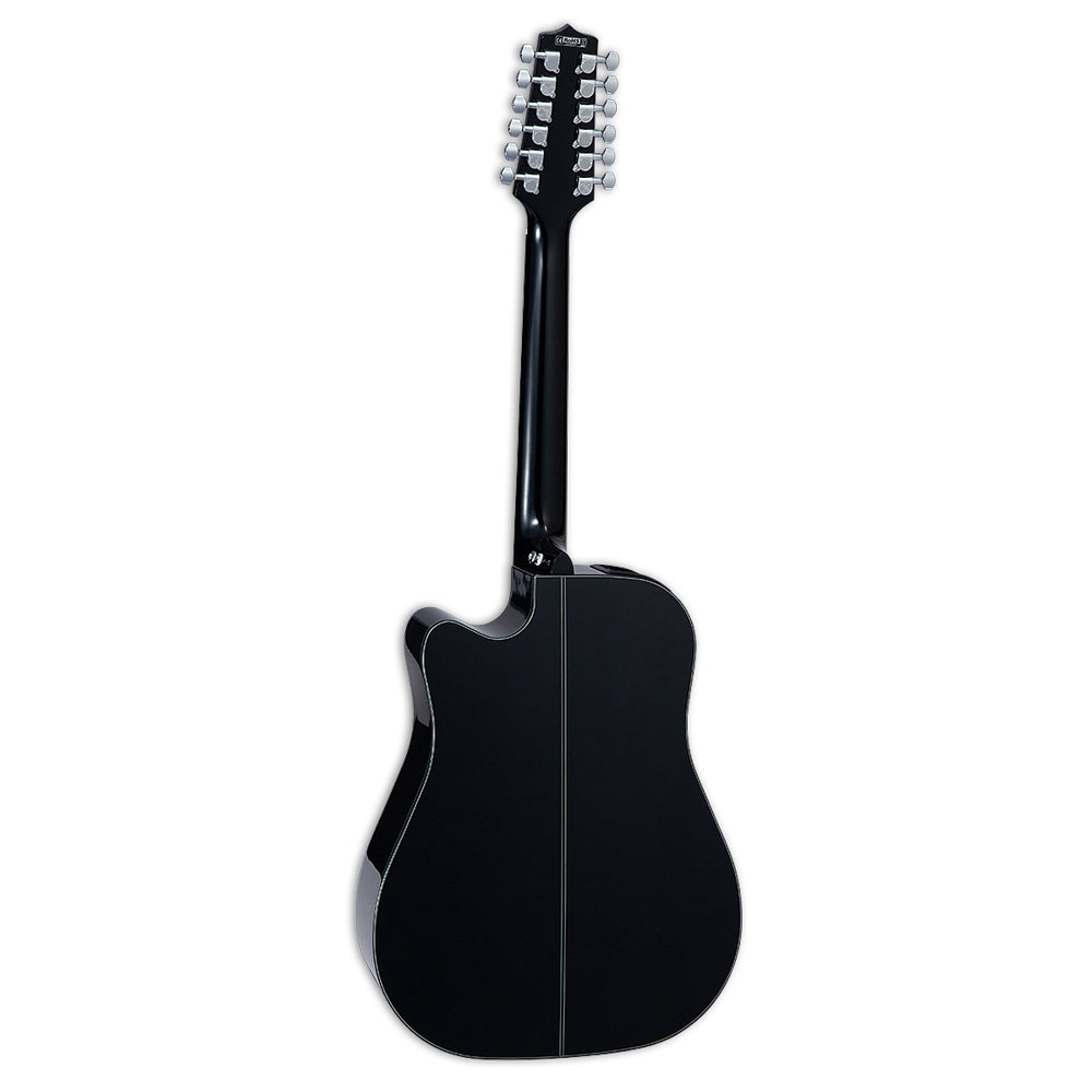 Takamine GD30CE-12 BLK 12-String Dreadnought Cutaway Acoustic-Electric Guitar - Black