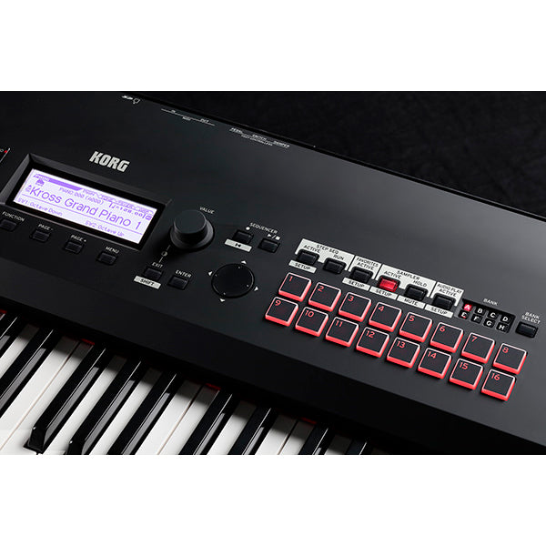 Korg Kross 2-88-MB 88-Key Synthesizer Workstation - Super Matte Black